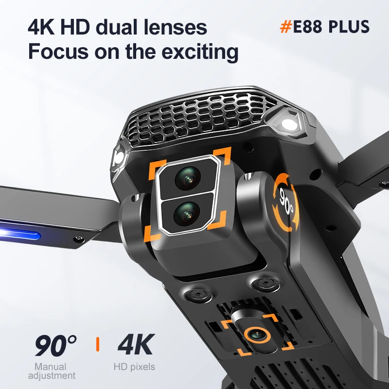 New E88 Plus Quadcopter Drone: - Drone Camera Night Vision review and price