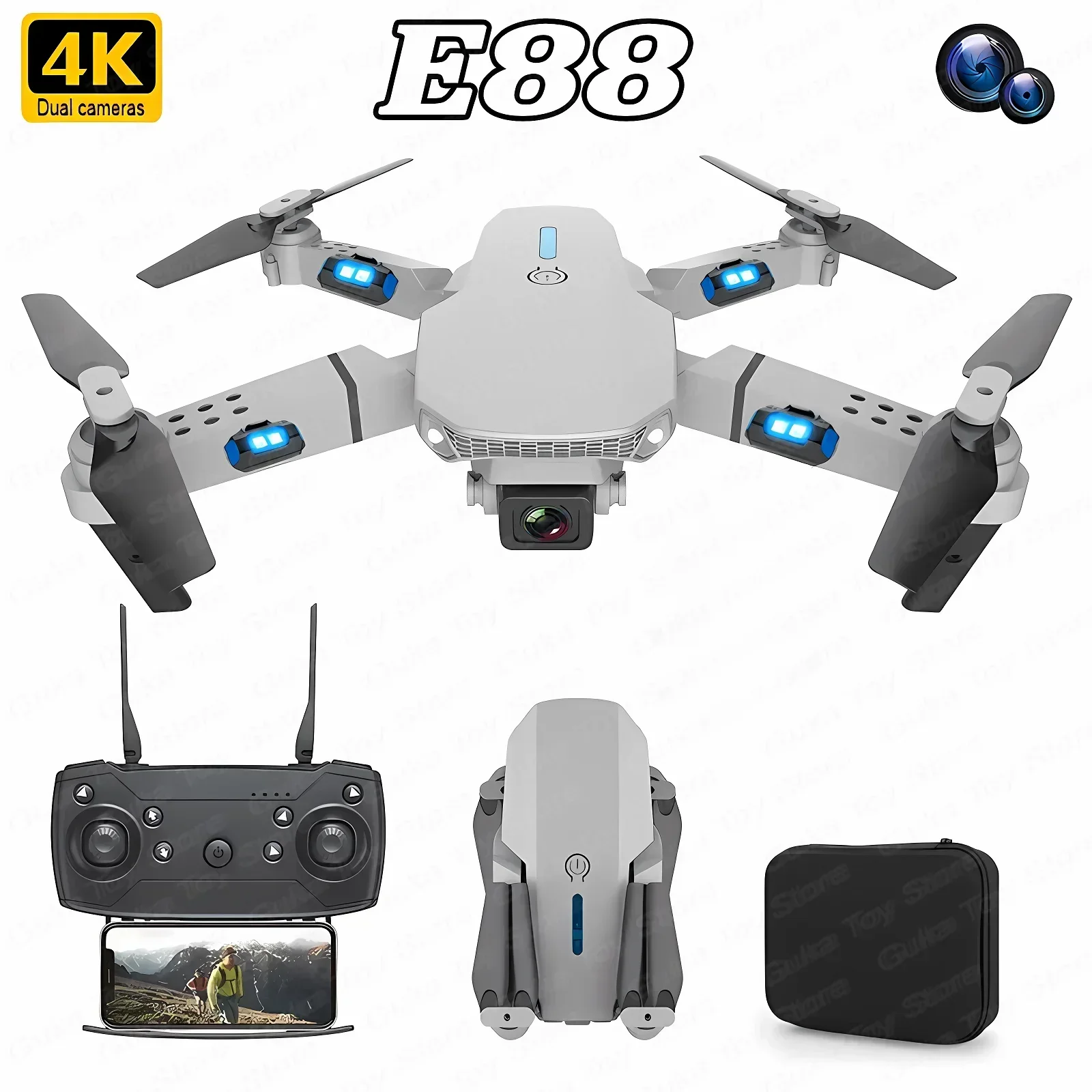 E88 Pro WIFI FPV Drone Wide An - Drone Camera Professional review and price