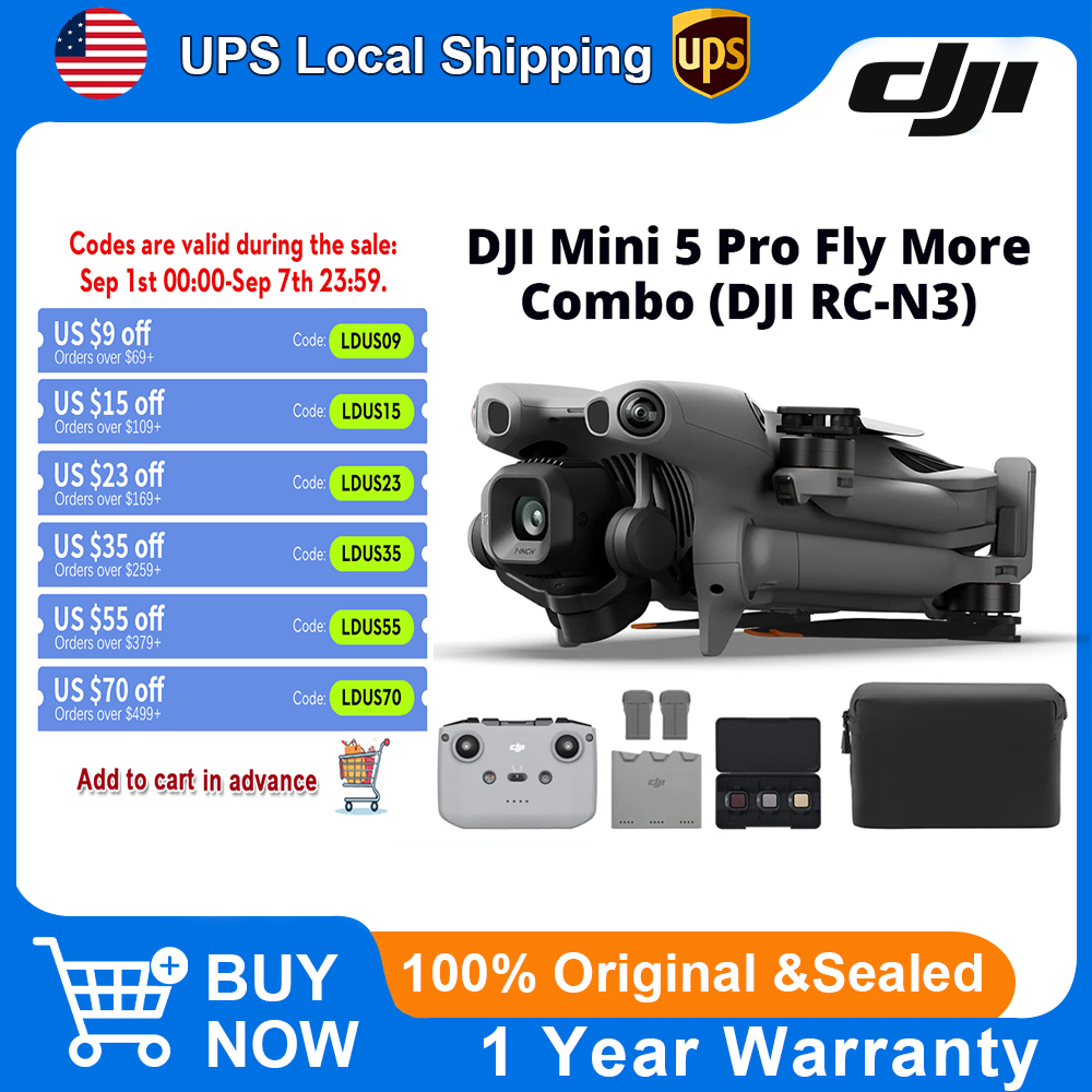 DJI Mini 5 Pro Fly More Combo  - Drone Camera Vlog review and price